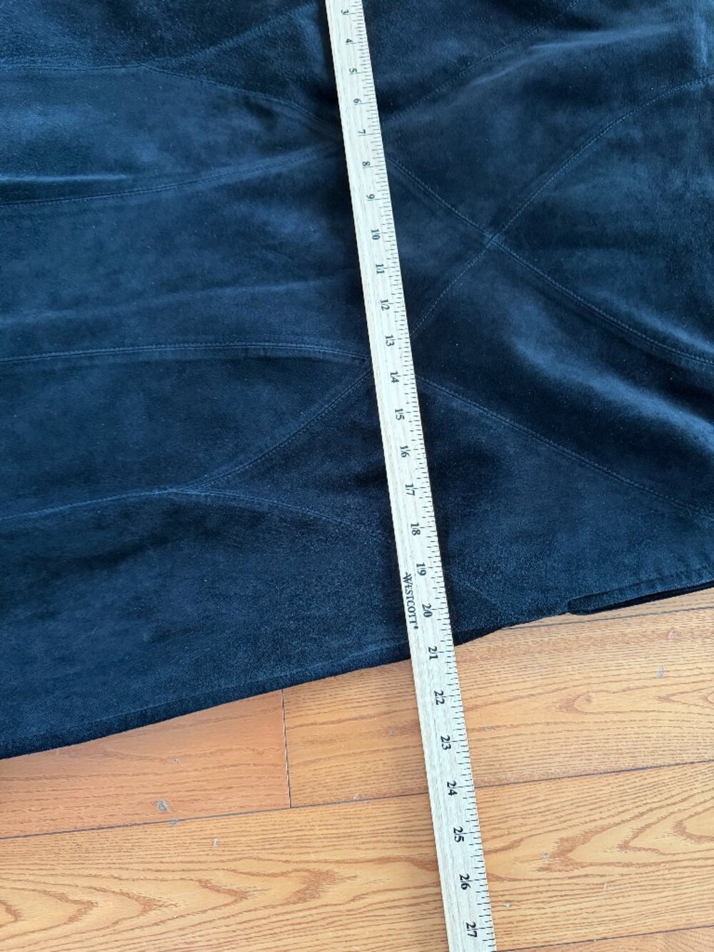 Danier Leather Black Suede Maxi Skirt - Picture 8 of 15